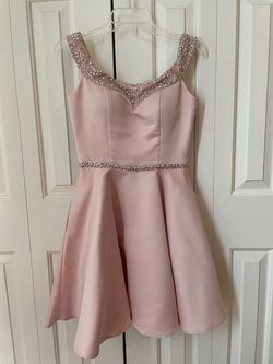 MoriLee Pink Size 4 Midi Homecoming 50 Off Cocktail Dress on Queenly