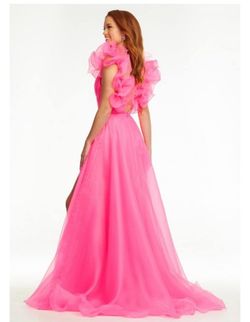 Ashley Lauren Pink Size 4 Floor Length Pageant A-line Dress on Queenly