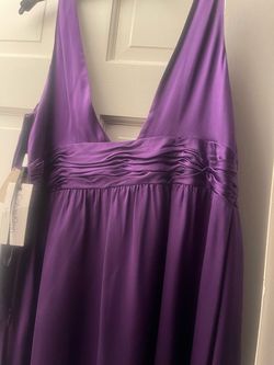 Calvin Klein Purple Size 12 Midi Cocktail Dress on Queenly