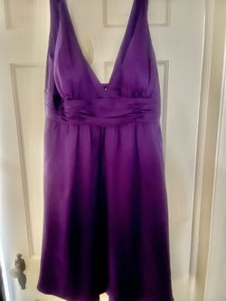 Calvin Klein Purple Size 12 Midi Cocktail Dress on Queenly