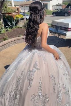Mori Lee Nude Size 2 Quinceanera 50 Off Floor Length Ball gown on Queenly