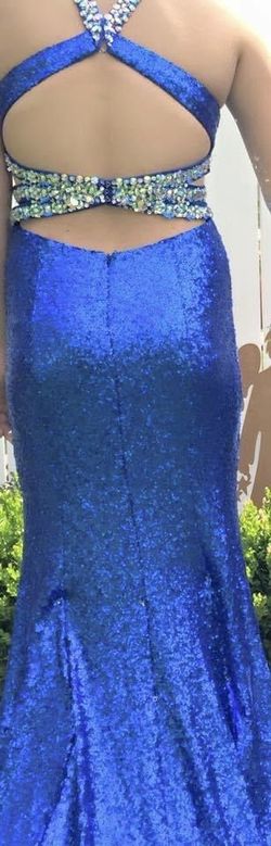 Faviana Blue Size 8 50 Off Pageant Straight Dress on Queenly