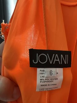Jovani Orange Size 6 Mermaid Dress on Queenly