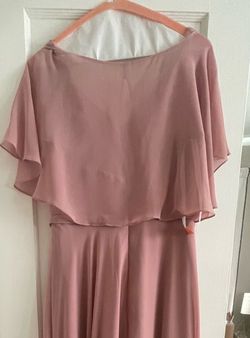 Azazie Pink Size 8 Wedding Guest Military Straight Dress on Queenly