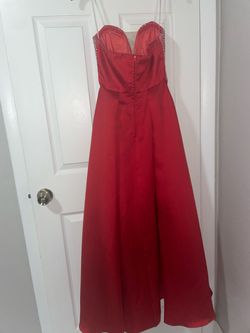 Macy's Red Size 2 Military Floor Length A-line Dress on Queenly