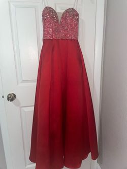 Macy's Red Size 2 Military Floor Length A-line Dress on Queenly