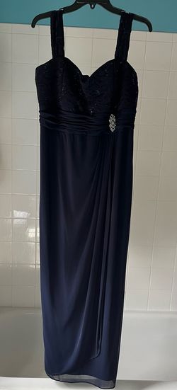 R & M Richards Blue Size 14 Bridesmaid Straight Dress on Queenly