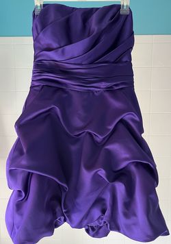 David's Bridal Purple Size 8 Vintage Cocktail Dress on Queenly