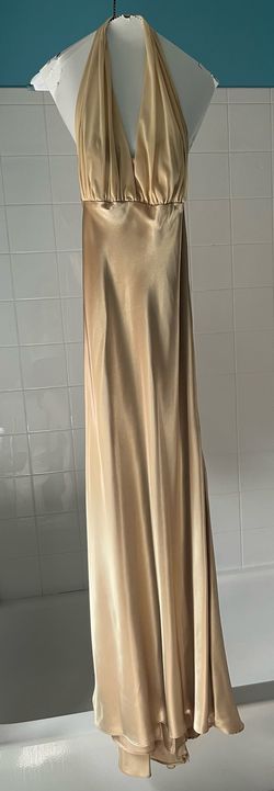David's Bridal Nude Size 8 Nightclub Tall Height Straight Dress on Queenly