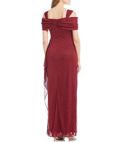 Alex Evenings Red Size 4 Black Tie Side Slit Straight Dress on Queenly