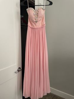 Dancing Queen Pink Size 0 Sequin V Neck Straight Dress on Queenly