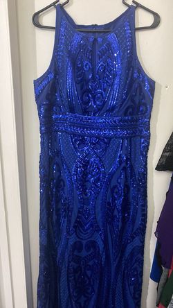 Style -1 Blue Size 12 Straight Dress on Queenly
