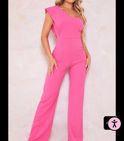 Pretty Little Thing Pink Size 2 Summer Pageant Jumpsuit Dress on Queenly