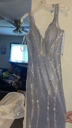 David's Bridal Blue Size 0 Tall Height Train Dress on Queenly
