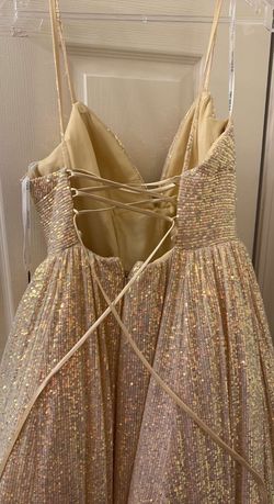 Sherri Hill Gold Size 10 Never Worn Black Tie Ball gown on Queenly