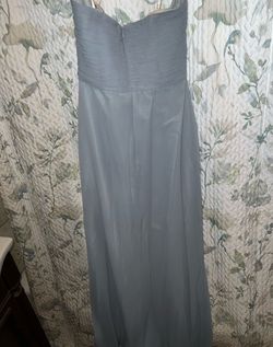 Jasmine Blue Size 10 Sweetheart Strapless Wedding Guest Straight Dress on Queenly