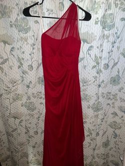 David's Bridal Red Size 4 Prom Wedding Guest Straight Dress on Queenly
