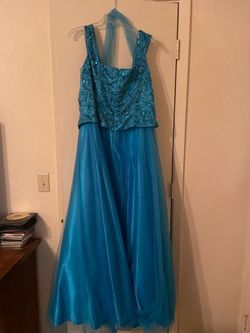 Nina Canacci Blue Size 20 Plus Size Ball gown on Queenly