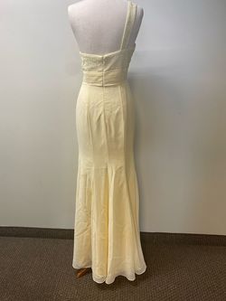 Mary's Yellow Size 10 Bridesmaid Military Straight Dress on Queenly