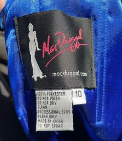 Mac Duggal Blue Size 10 Floor Length 50 Off Mermaid Dress on Queenly