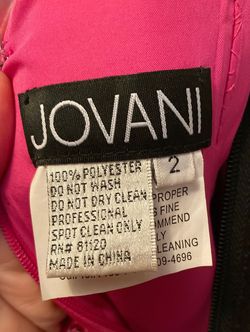 Jovani Pink Size 2 Custom Short Height Wedding Guest Appearance Prom Mermaid Dress on Queenly