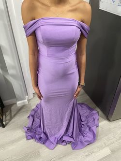 Jovani Purple Size 00 Sweet 16 Tall Height Mermaid Dress on Queenly
