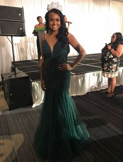 Jovani Green Size 6 50 Off Floor Length Mermaid Dress on Queenly