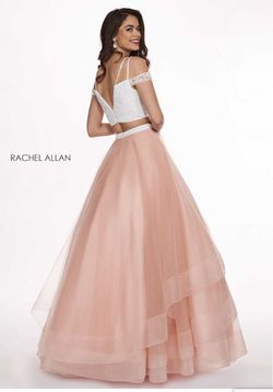 Rachel Allan Pink Size 6 Flare Pageant Tulle Floral A-line Dress on Queenly