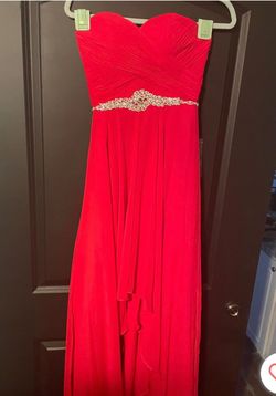 Alyce Paris Red Size 0 Black Tie Floor Length Pageant Straight Dress on Queenly