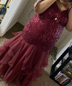 Red Size 28 Mermaid Dress on Queenly