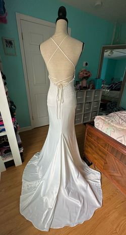Lulus White Size 2 Prom Floor Length Silk A-line Dress on Queenly