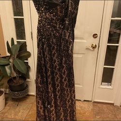 Camille La Vie Gold Size 18 Strapless 50 Off Pageant Straight Dress on Queenly