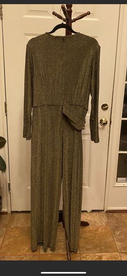 Tahari Gold Size 16 Euphoria Free Shipping Jumpsuit Dress on Queenly