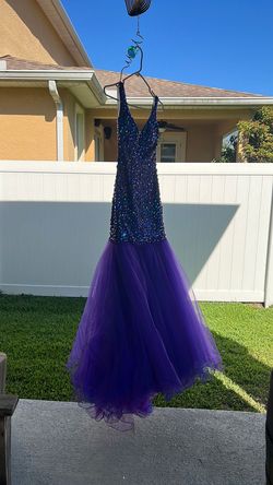 Sherri Hill Purple Size 0 Free Shipping Tulle Prom Mermaid Dress on Queenly