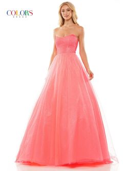 Style KERIRA_HOTPINK10_2FF10 Colors Pink Size 10 Quinceanera Strapless Prom Corset Floor Length Ball gown on Queenly