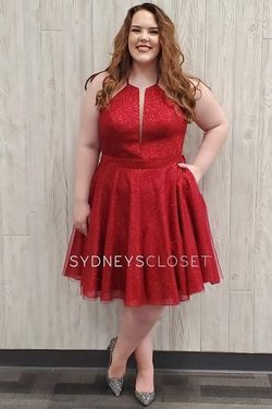 Style LENNOX Sydneys Closet Red Size 24 Lennox V Neck Tall Height Straight Dress on Queenly