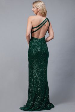 Style EBBY Amelia Couture Green Size 10 Floor Length Prom Pageant Side slit Dress on Queenly