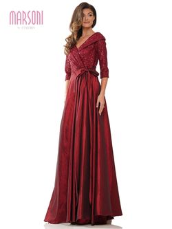 Style ELLERY_BURGUNDY18_2DB76 Colors Red Size 18 Shiny Tall Height Ball gown on Queenly