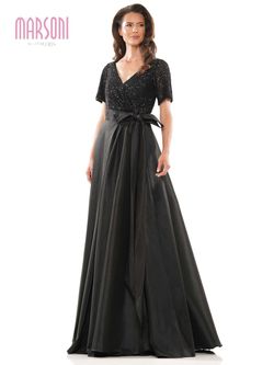 Style TEXIE Colors Black Tie Size 16 Floor Length V Neck Sequined Tall Height Ball gown on Queenly