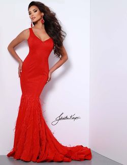 Style MIKELLE_RED00_17E8F Johnathan Kayne Red Size 0 Straight Dress on Queenly