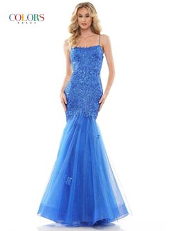 Style ELLIE_ROYALBLUE8_D9052 Colors Blue Size 8 Prom Pageant Corset Mermaid Dress on Queenly