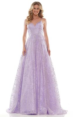 Style GEORGIA Colors Purple Size 4 Floor Length V Neck Tall Height Ball gown on Queenly