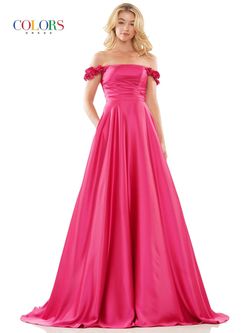 Style FERN_HOTPINK16_5BC84 Colors Pink Size 16 Tall Height Military Silk Straight Dress on Queenly