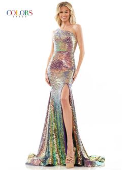 Style GRETCHEN_PURPLE12_28EC3 Colors Purple Size 12 Prom Plus Size Floor Length Pageant Side slit Dress on Queenly