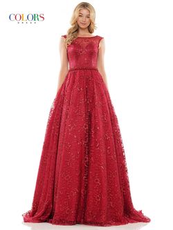Style LULU_BURGUNDY18_95805 Colors Red Size 18 Floor Length Black Tie Ball gown on Queenly