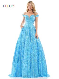 Style FRANCIS_NAVY10_9C88F Colors Blue Size 10 Turquoise Navy Tall Height Shiny Ball gown on Queenly