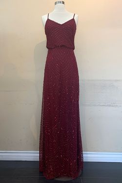 Style KIAH Amelia Couture Red Size 12 V Neck Tall Height Plus Size Straight Dress on Queenly