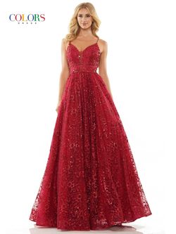 Style WHITNEY_BURGUNDY6_AA92C Colors Red Size 6 Sequined Black Tie Floor Length Ball gown on Queenly