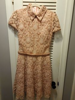 Jovani Nude Size 4 50 Off A-line Dress on Queenly