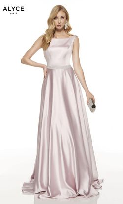Style RHIANNA The Secret Dress Pink Size 20 Silk Satin Sequin High Neck Ball gown on Queenly